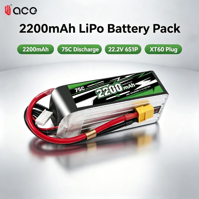 Drone Racing Battery - YENİ Gens ACE 22.2V Lipo Pil