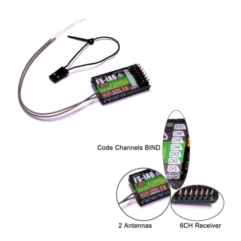 Flysky FS-IA6 Alıcı 6CH Çift A - Drone Racing Battery incelemesi ve fiyatı