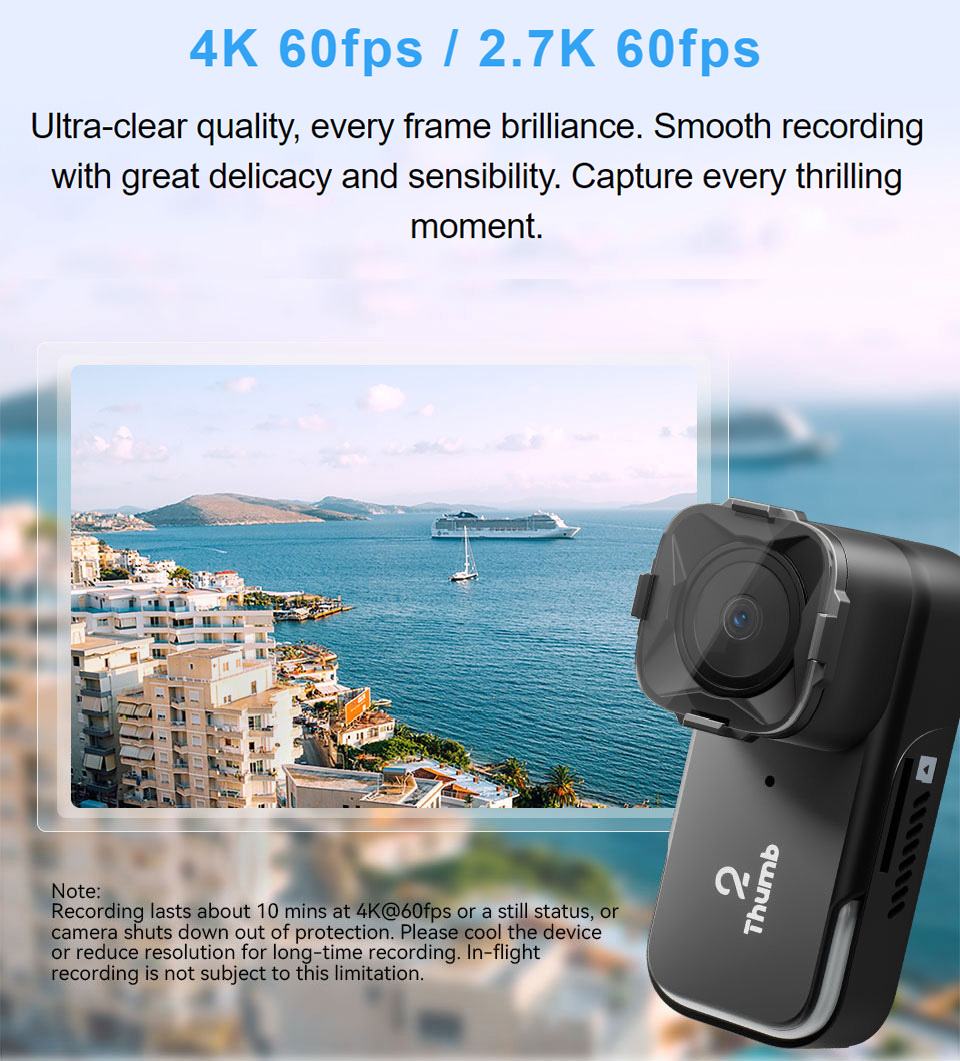 Yeni Sürüm RunCam Thumb 2 4K 2 - Drone Racing Camera incelemesi ve fiyatı