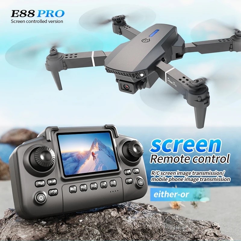 Profesyonel E88 PRO Drone ekra - Drone Racing Camera incelemesi ve fiyatı