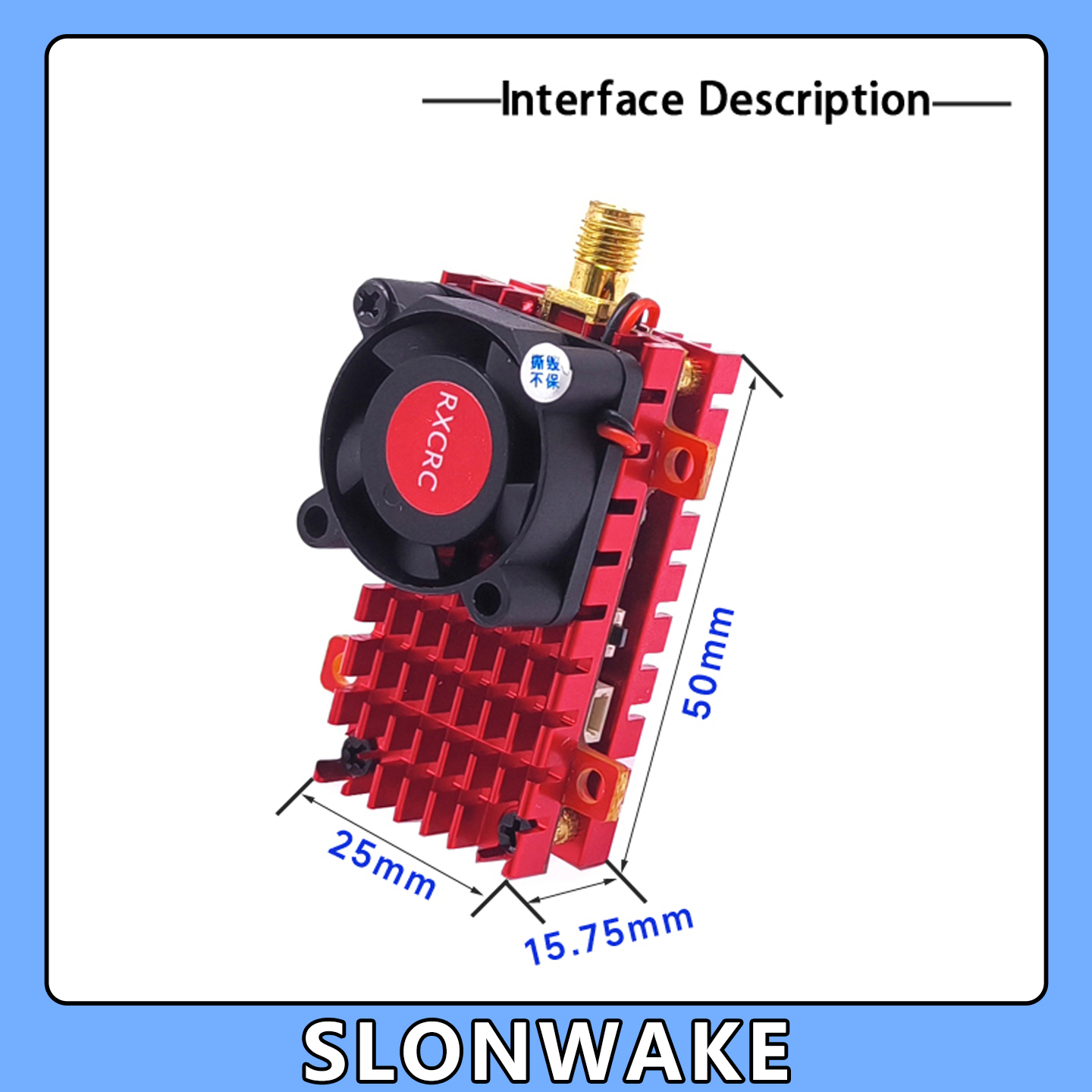SLONWAKE 5.8G 2W VTX FPV 1800T - Drone Racing Camera incelemesi ve fiyatı