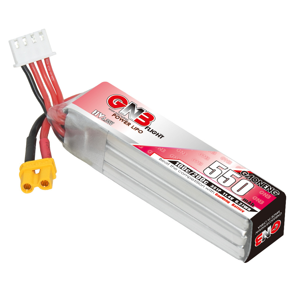 GNB HV 11.4V 550mAh 100C/200C  - Drone Racing Battery incelemesi ve fiyatı