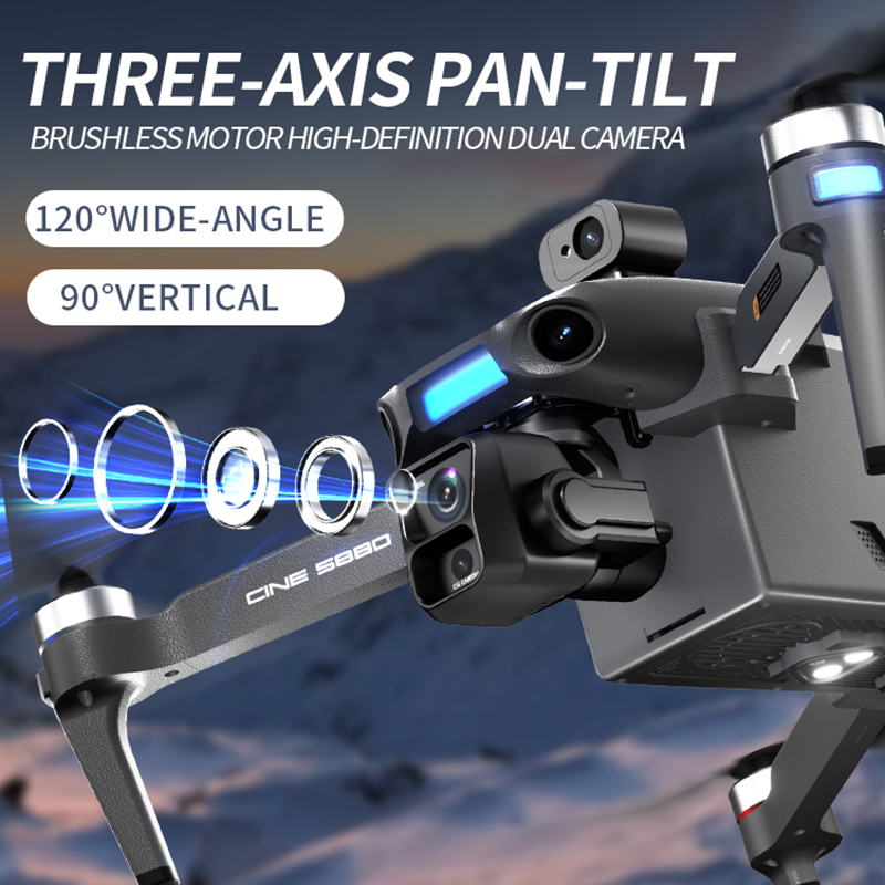 2026 Yeni 8K Çift Kameralı Dro - Drone Racing Camera incelemesi ve fiyatı