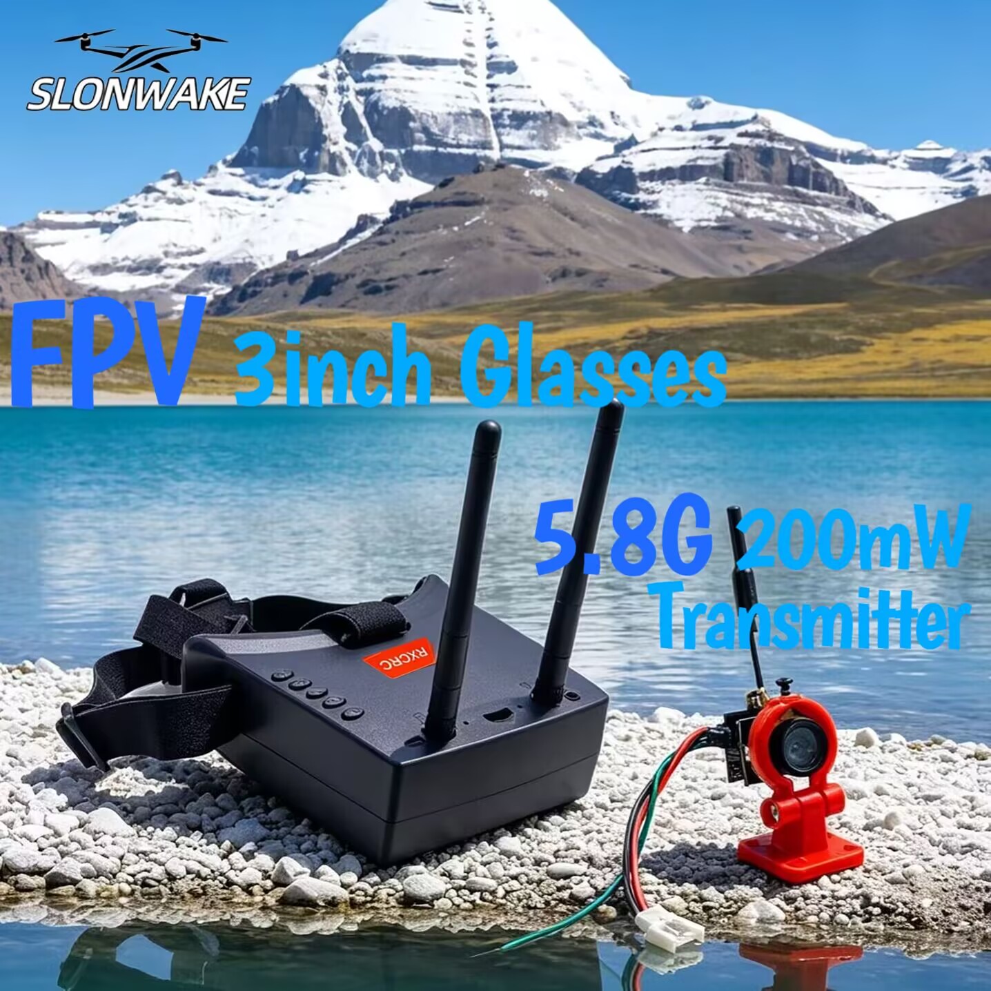 SLONWAKE 5.8G Analog VTX İleti - Drone Racing Camera incelemesi ve fiyatı