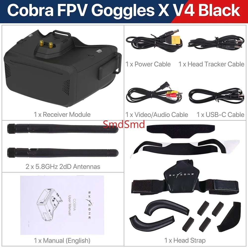 Cobra SD X V4 FPV Video Gözlüğ - Drone Racing Goggles incelemesi ve fiyatı